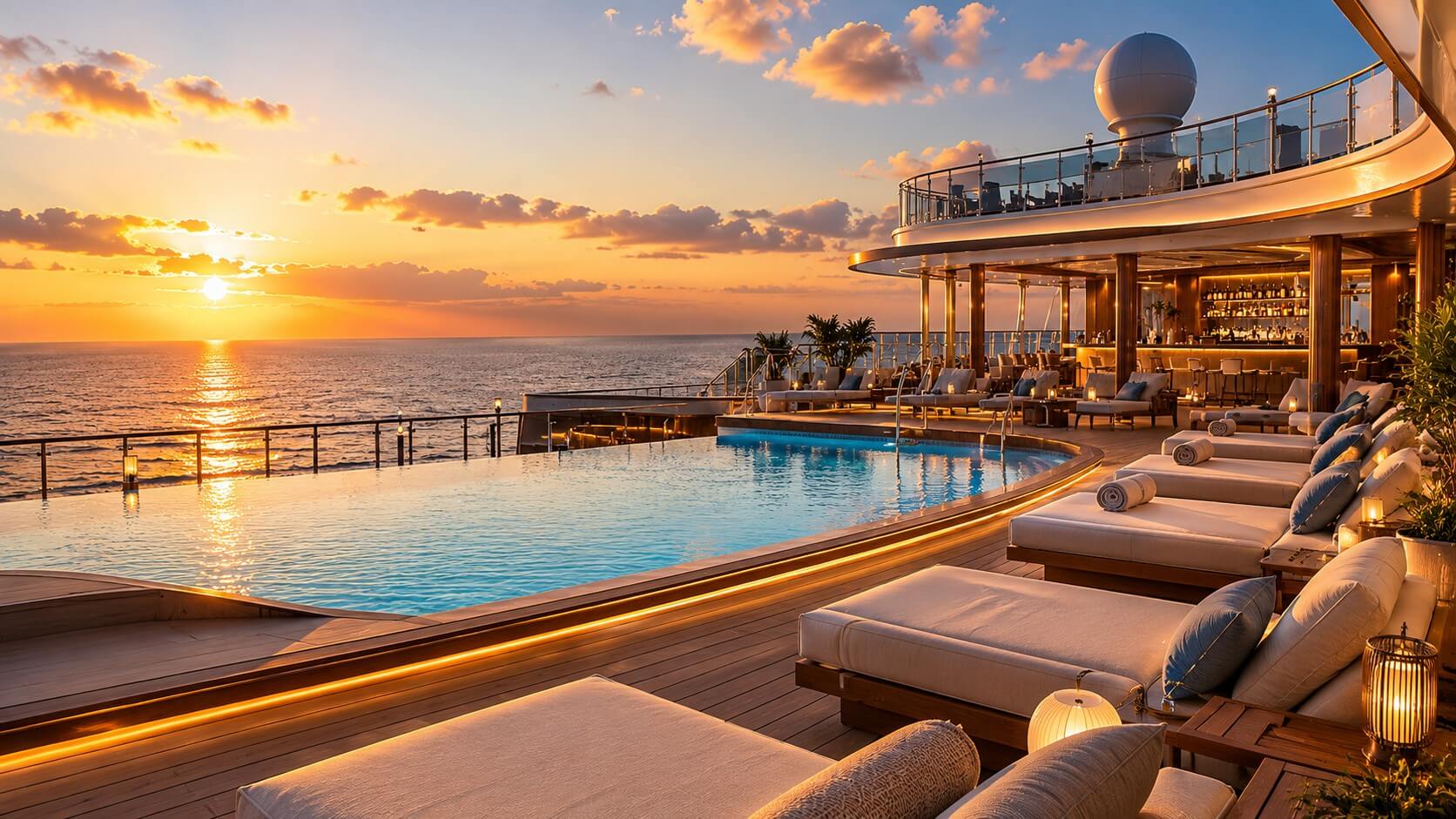 Sunset Pool Deck