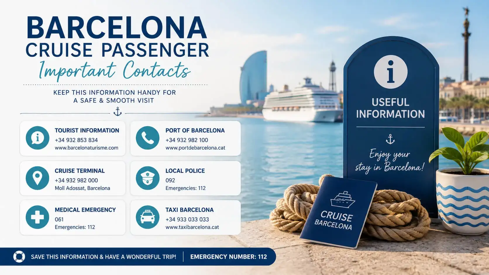Barcelona Cruise Port contact information