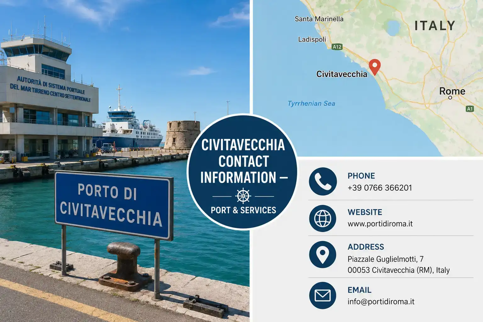 Civitavecchia Cruise Port contact information