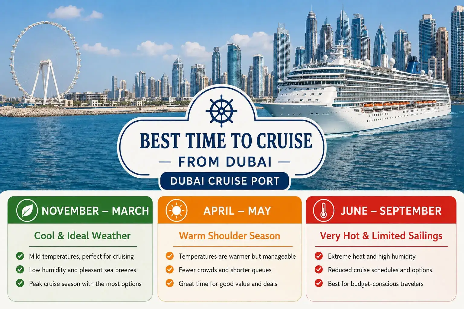 Best time to cruise from Dubai