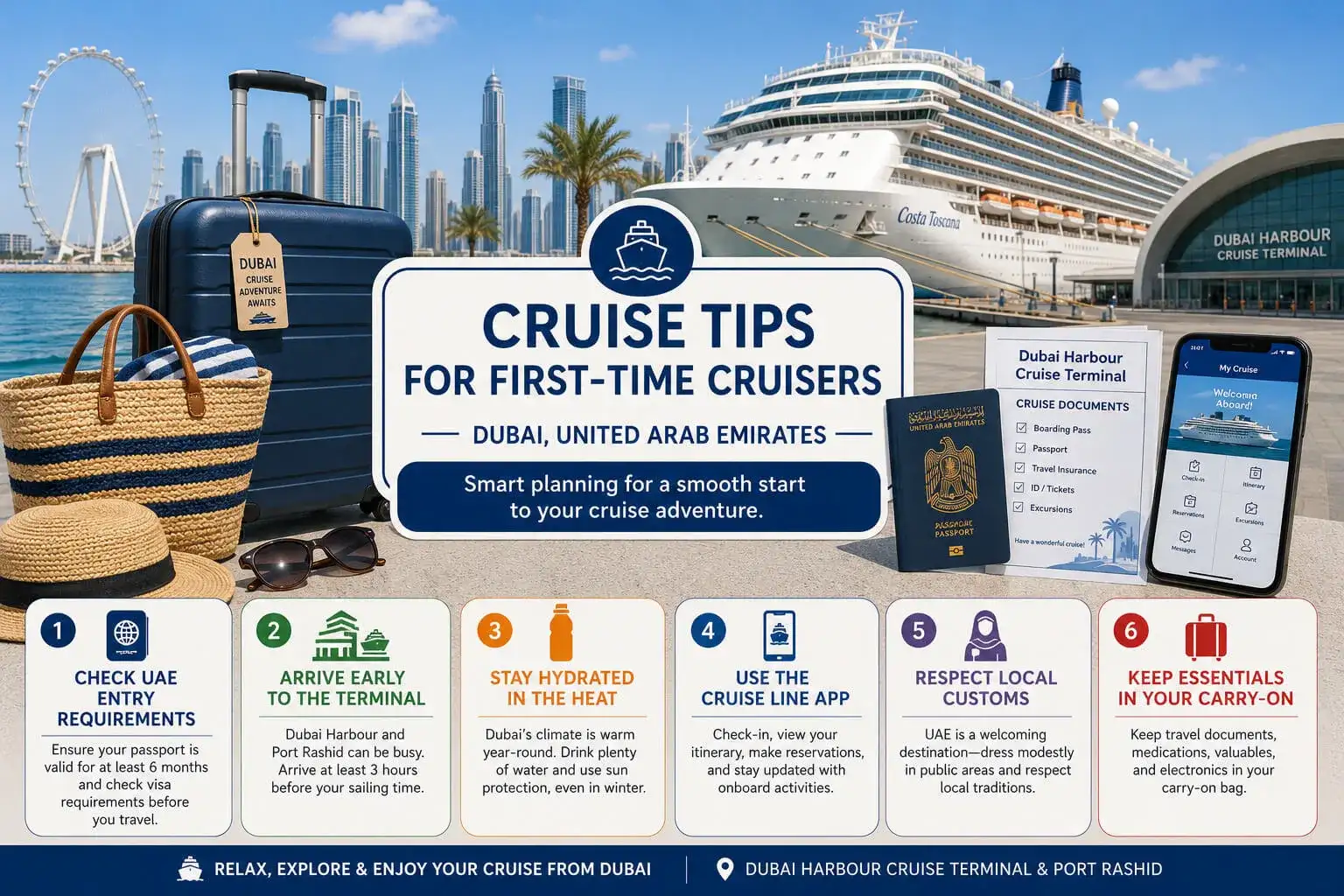 Cruise Tips for First-Time Cruisers from Dubai
