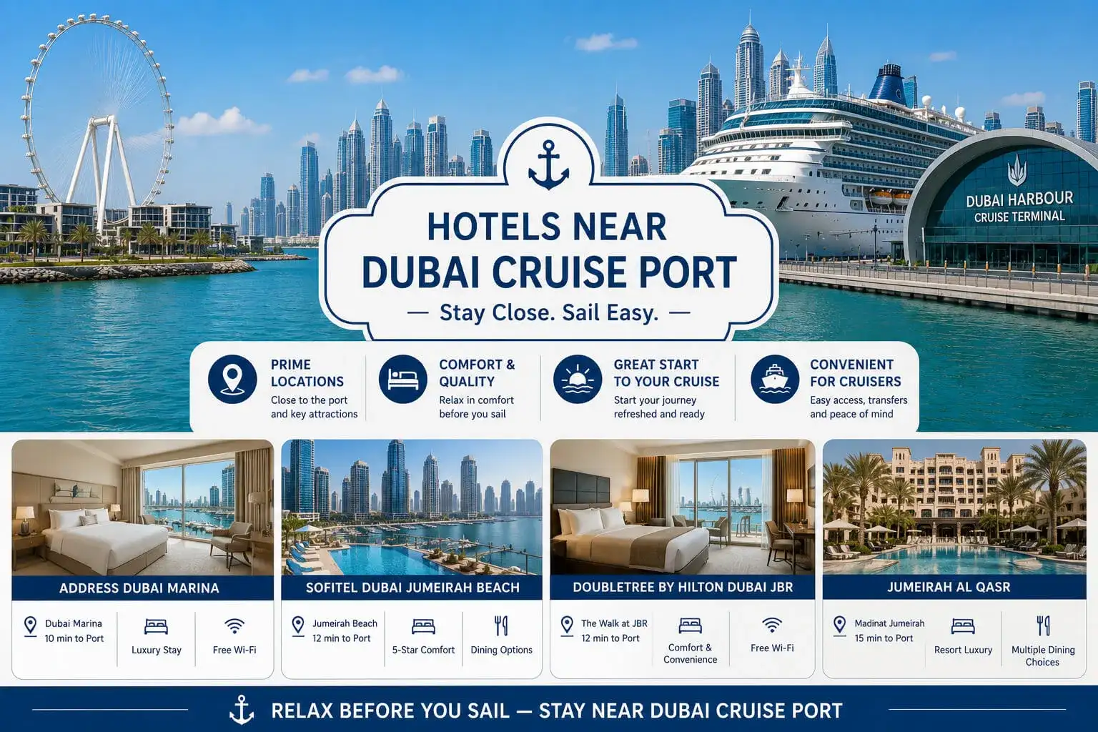 Hotels near Dubai Cruise Port
