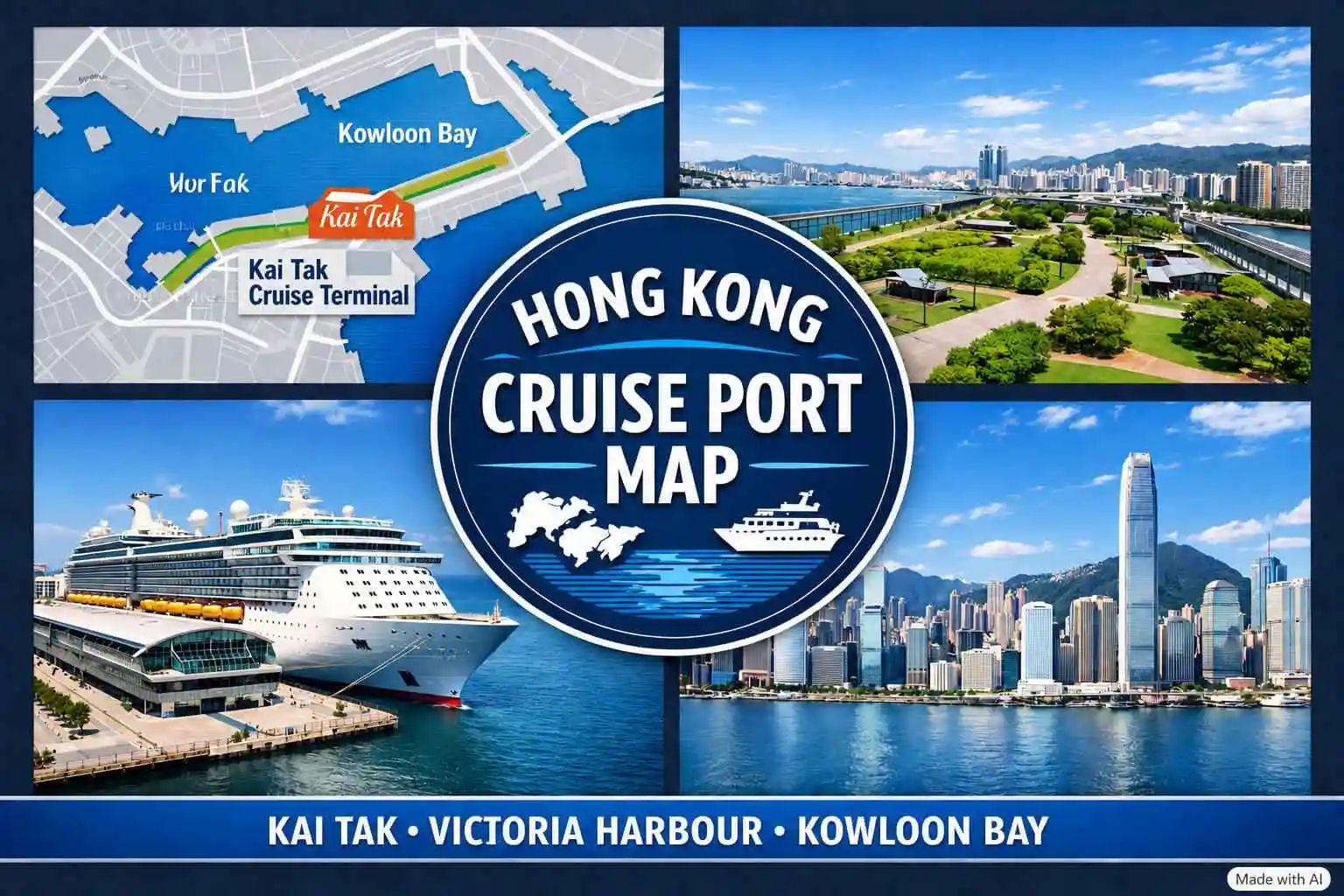 Hong Kong cruise port map