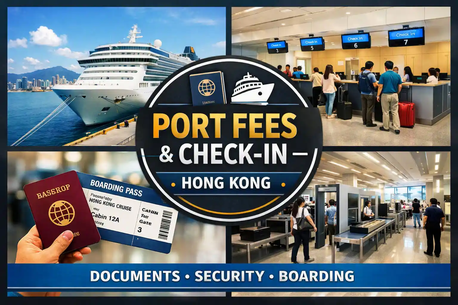 Hong Kong Cruise Port fees and check-in