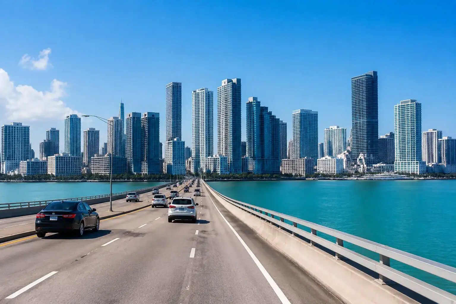 Getting to PortMiami via MacArthur Causeway