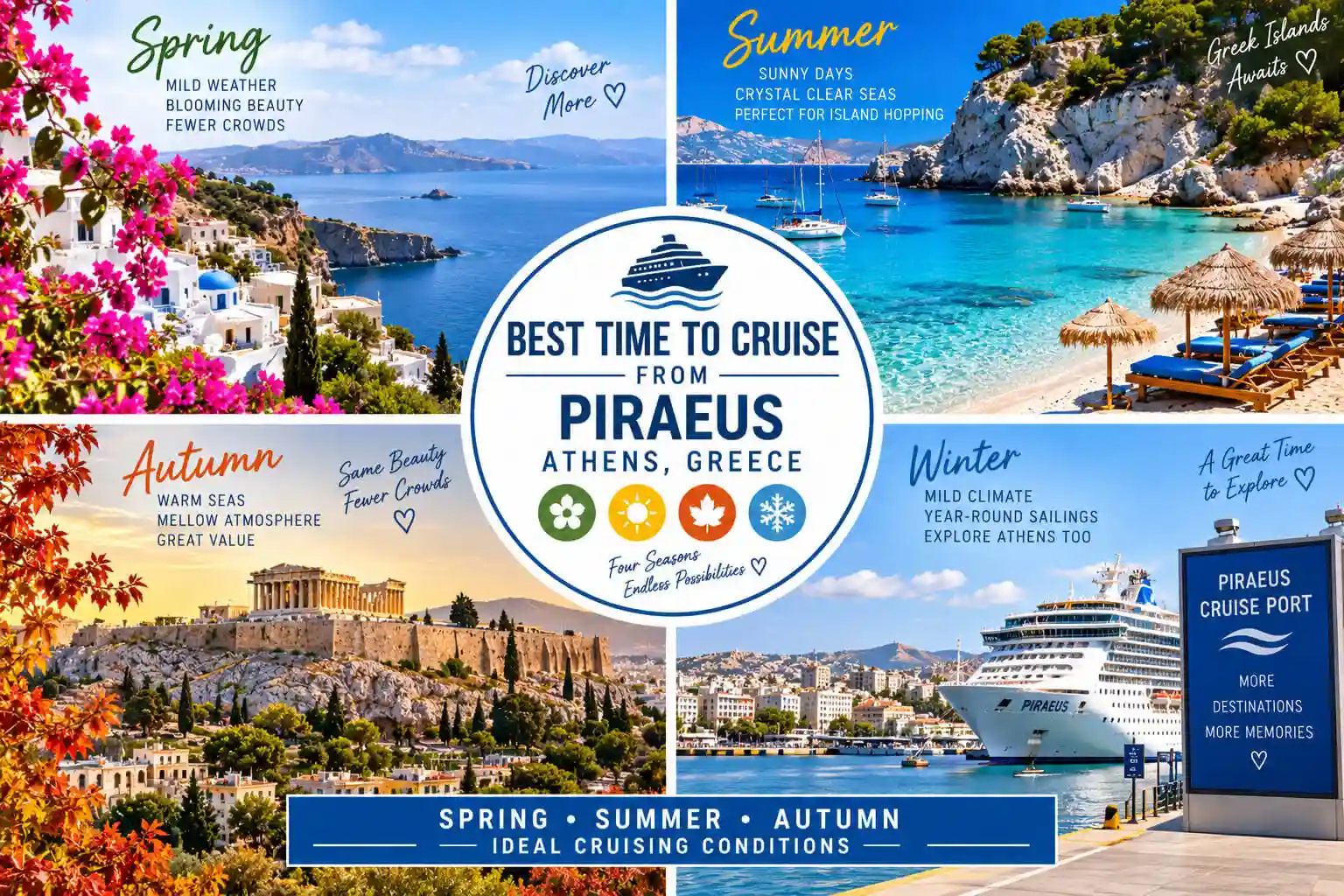 Best time to cruise from Piraeus