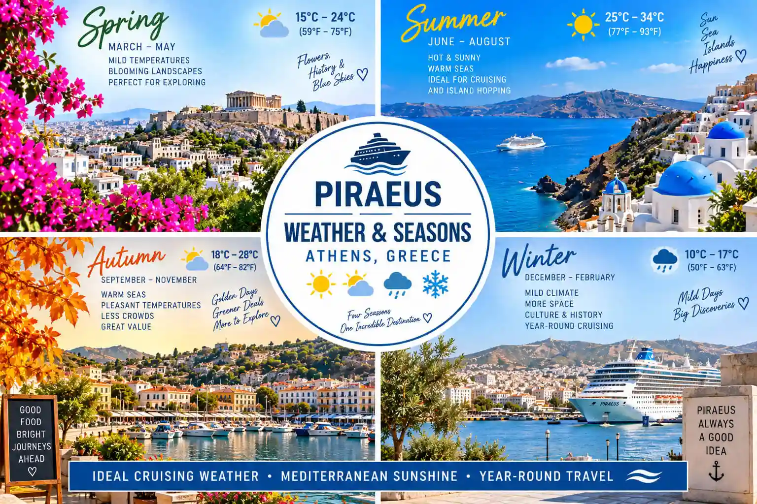 Piraeus weather and seasons
