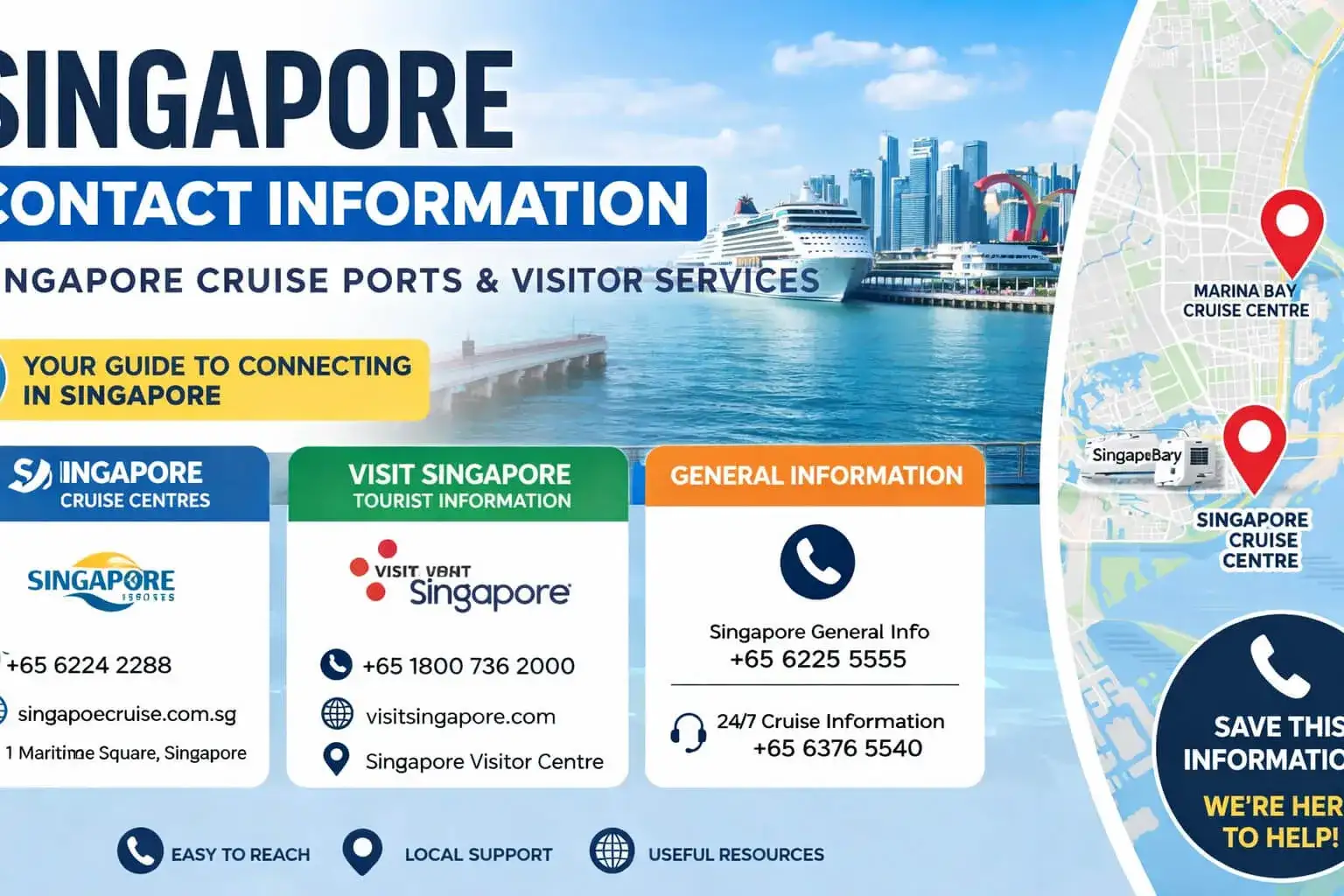 Singapore cruise port contact information