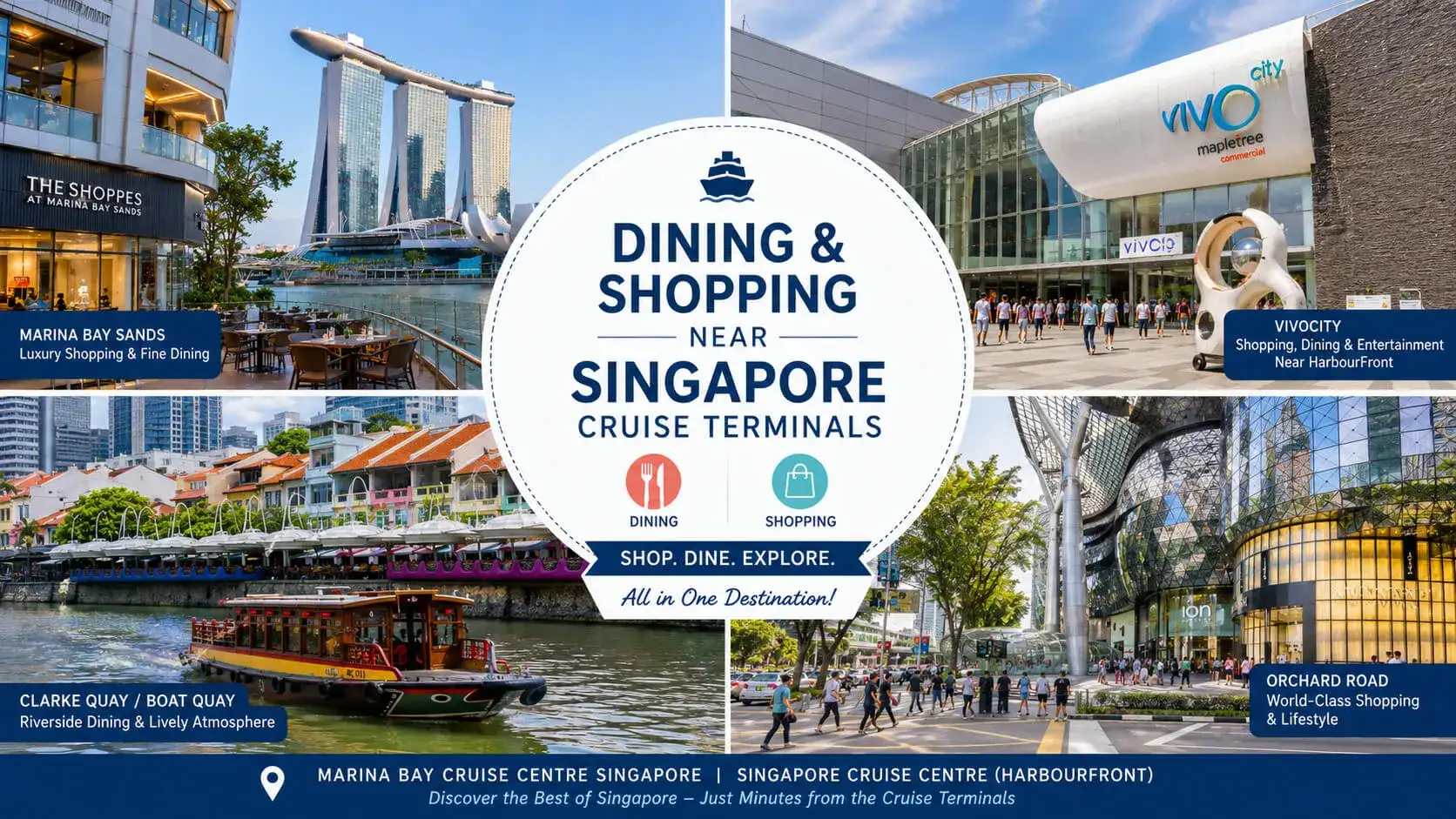 Dining and shopping near Singapore Cruise Port