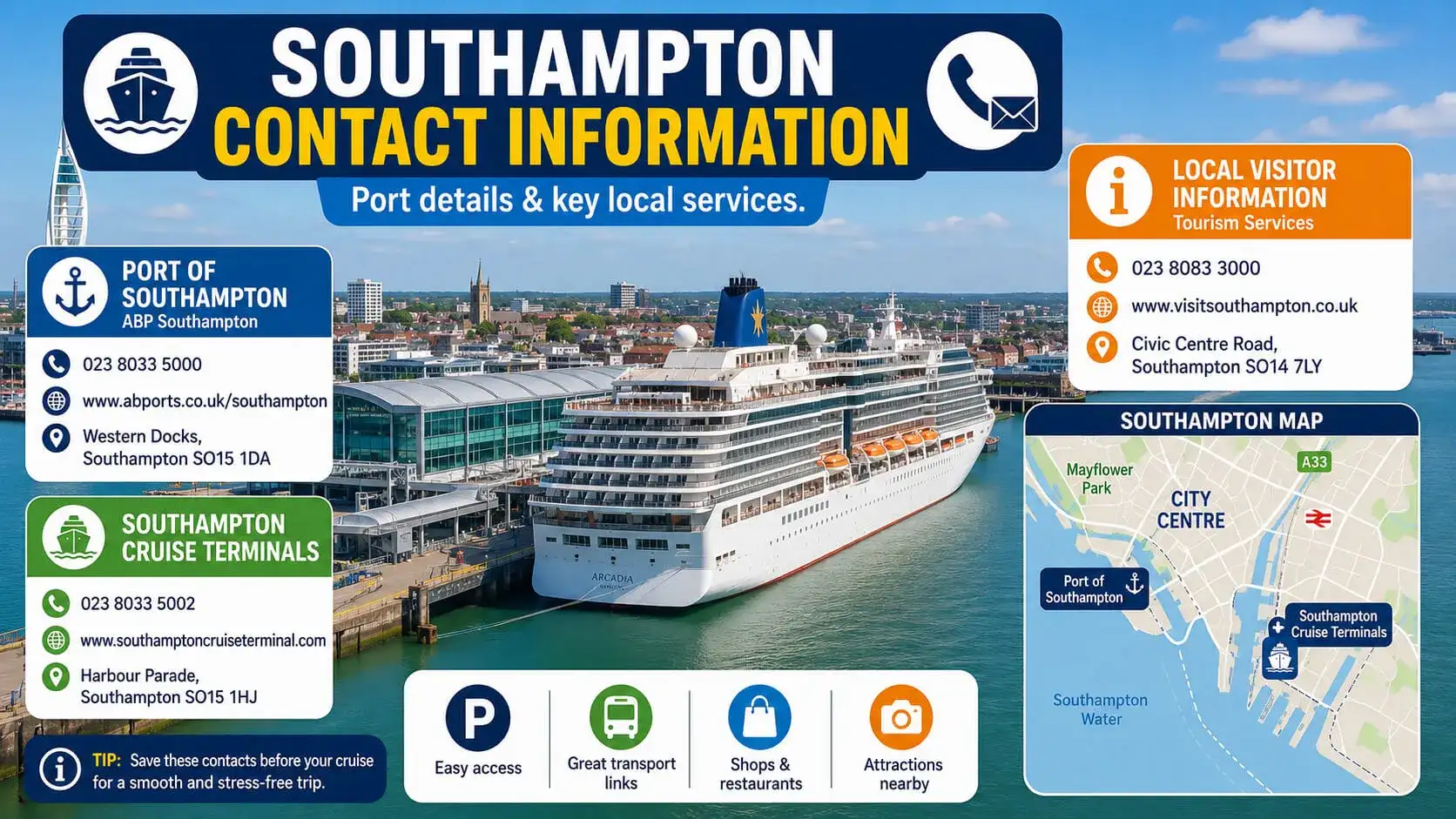 Southampton Cruise Port contact information