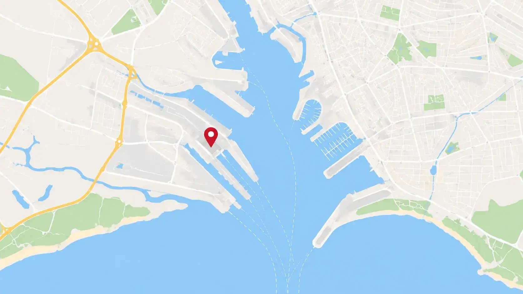 Southampton cruise port map