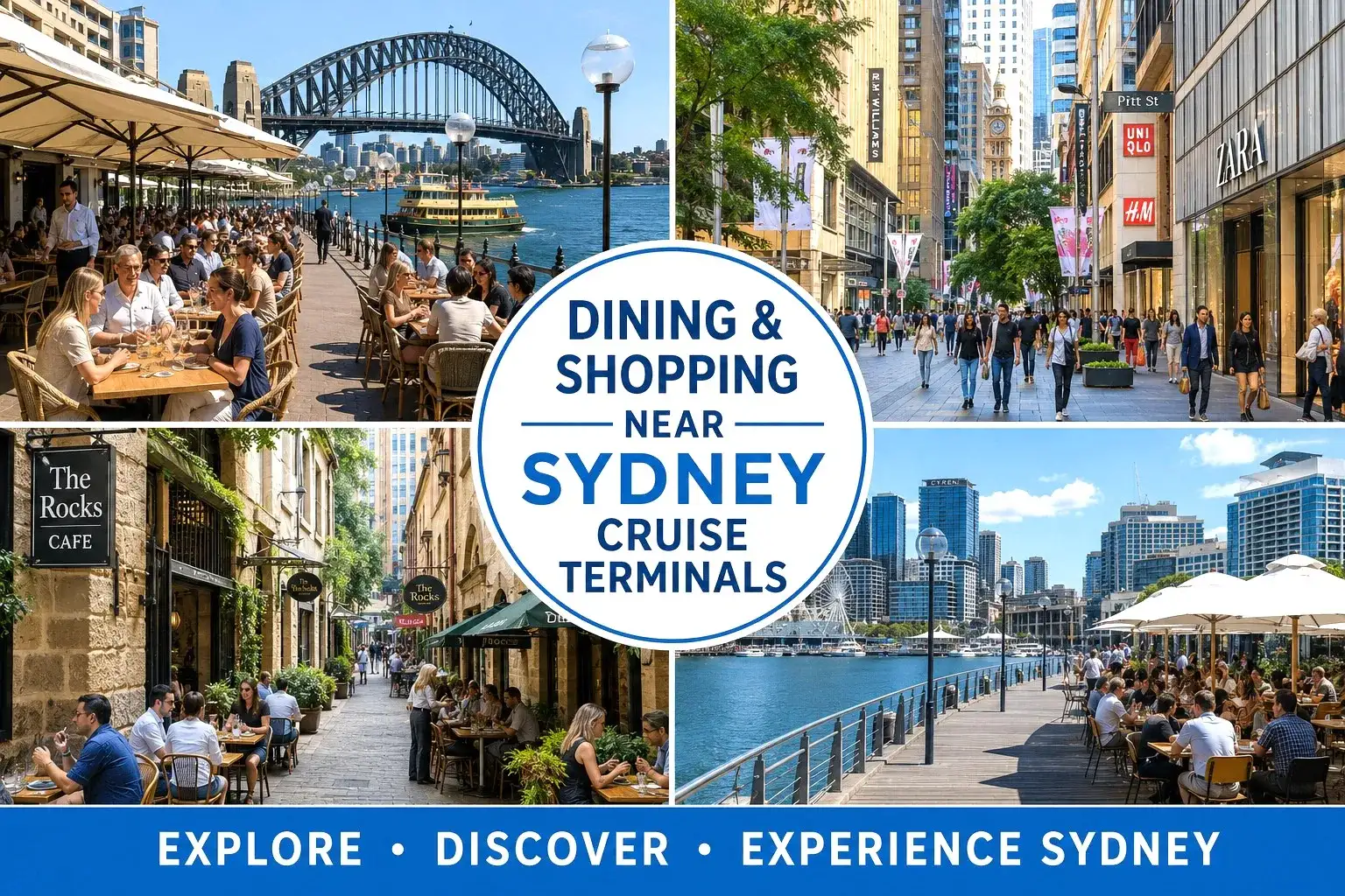 Dining and shopping near Sydney Cruise Terminals