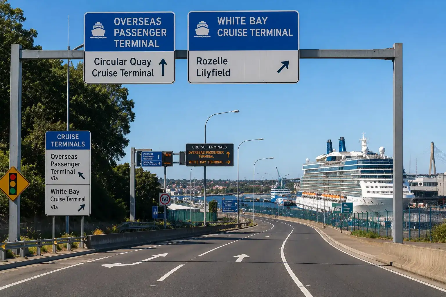 Sydney Cruise Port access